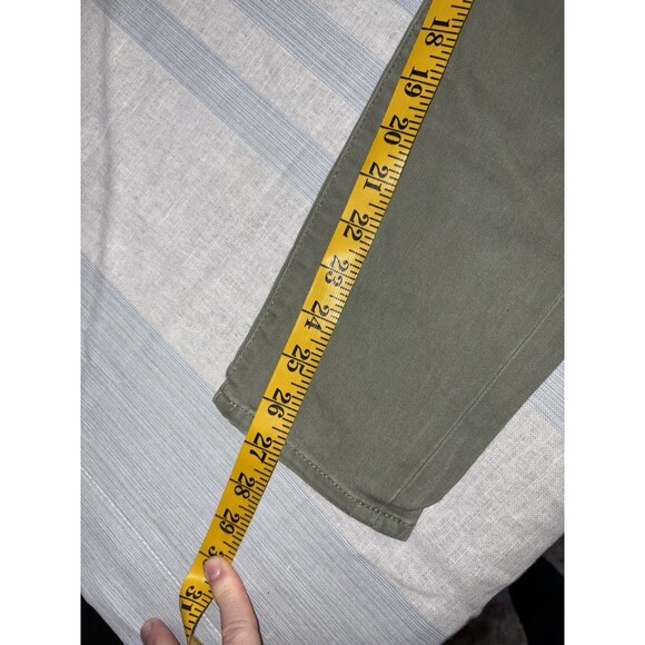 J Crew Ankle Skinny Jeans Women's 27 Sage Green Stretch Pants E6687 Mid Rise - Picture 6 of 10